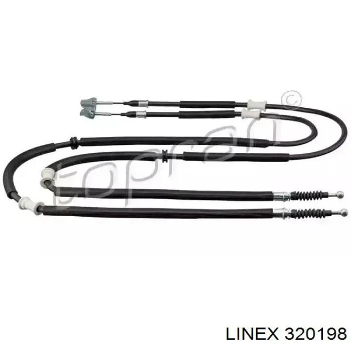Трос ручного тормоза задний, правый/левый Linex 320198