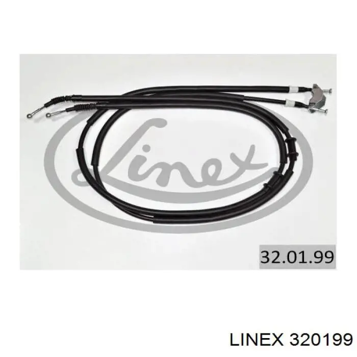 Задний трос ручника 320199 Linex