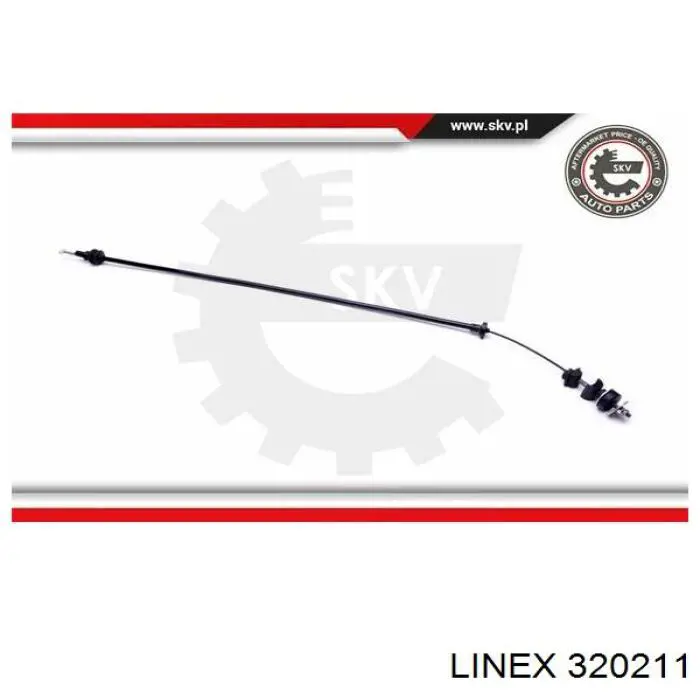 Трос стояночного тормоза задний правый Linex 320211 цена, от 25.96 USD