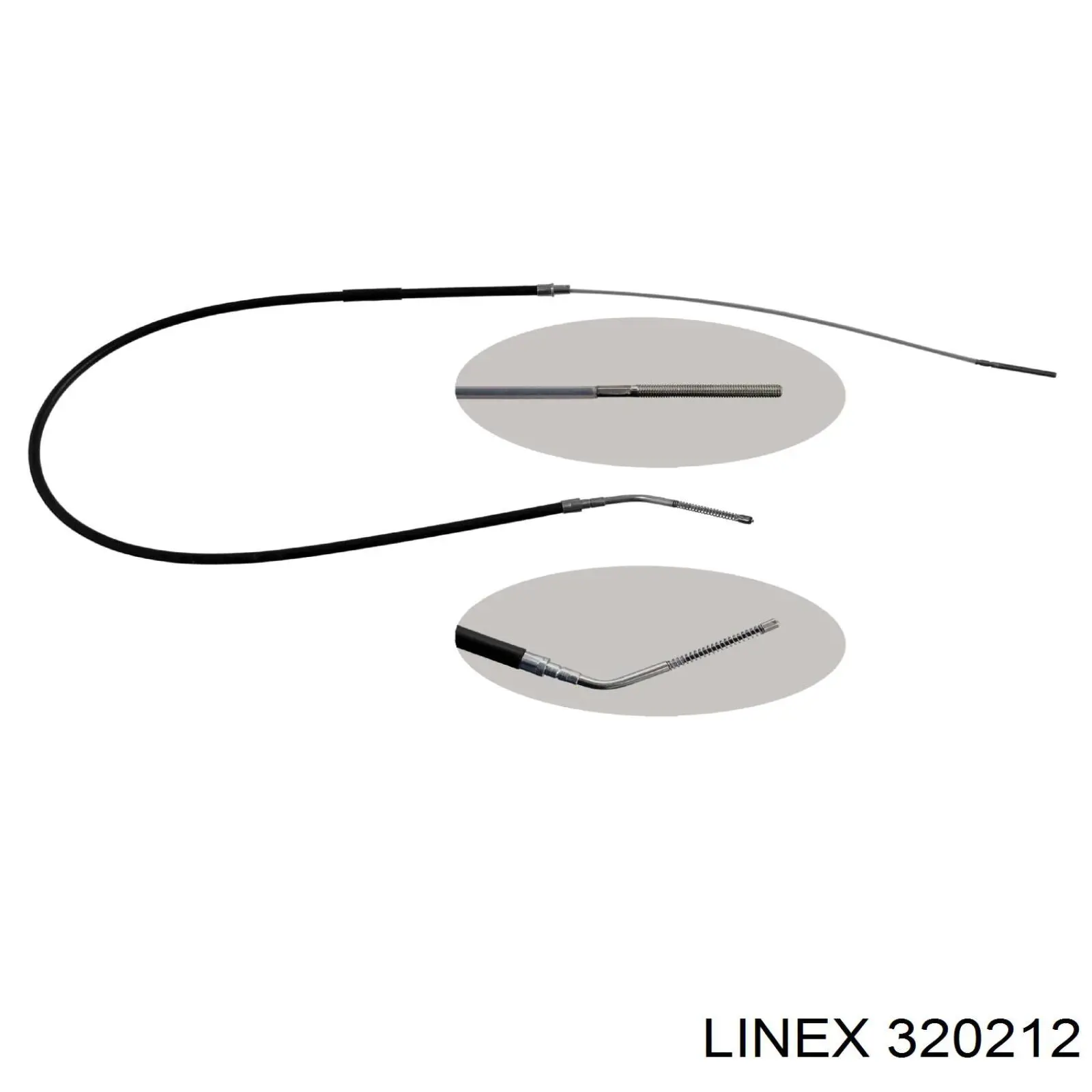 Купить 320212 Linex Трос стояночного тормоза задний левый