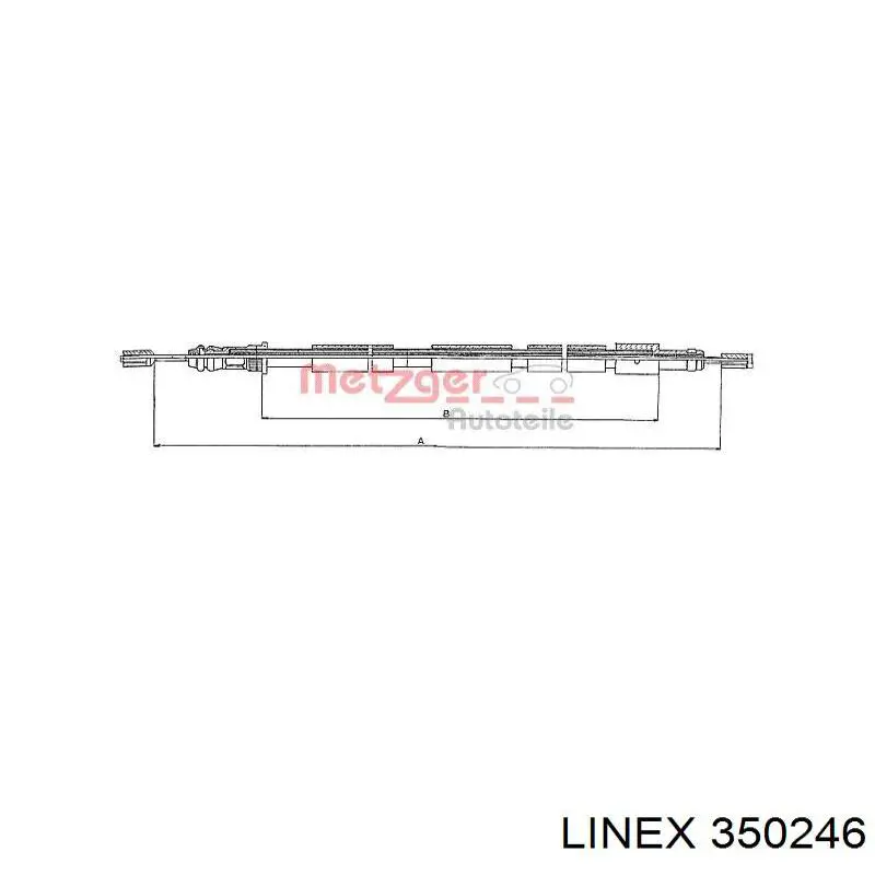 Задний трос ручника Linex 350246 цена, от 14.93 USD