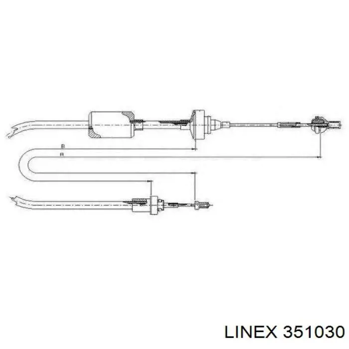 Трос сцепления LINEX 351030