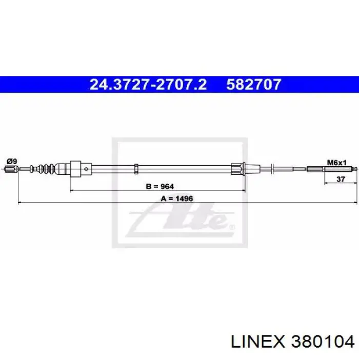 Купить 380104 Linex Тормоз стояночный