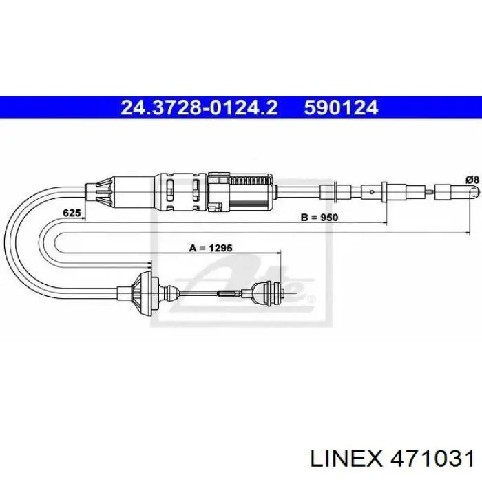 Трос сцепления Linex 471031 цена, от 16.57 USD