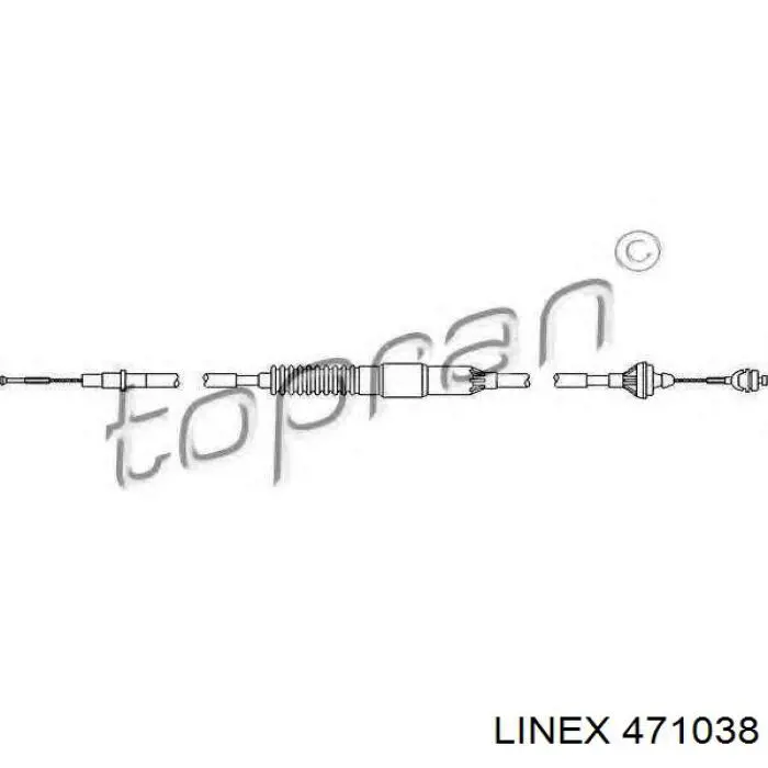 Трос сцепления 471038 Linex