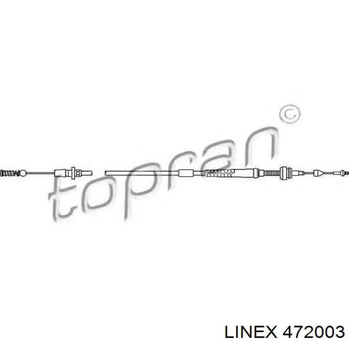 472003 Linex трос/тяга газа (акселератора)