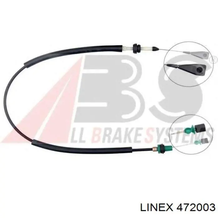 Silga de acelerador 472003 Linex