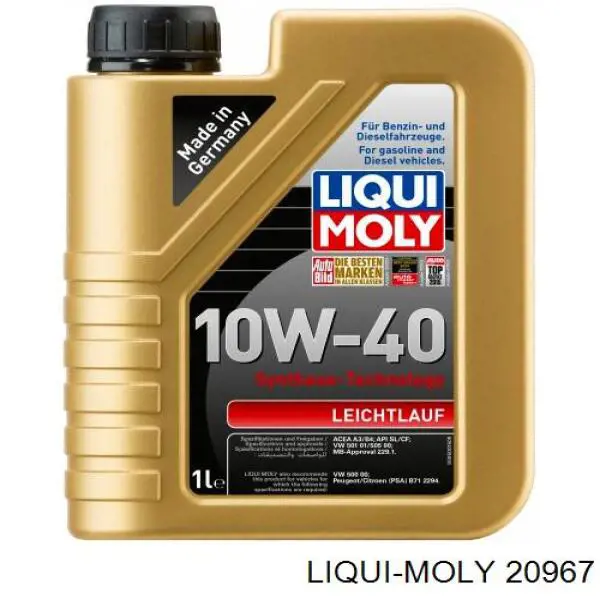 Масло автомобильное Liqui Moly 20967 цена, от 14.36 USD