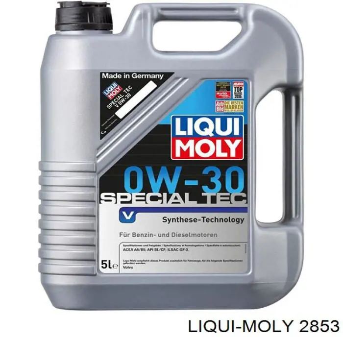 Моторное масло Liqui Moly Special Tec V 0W-30 Синтетическое 5л (2853)