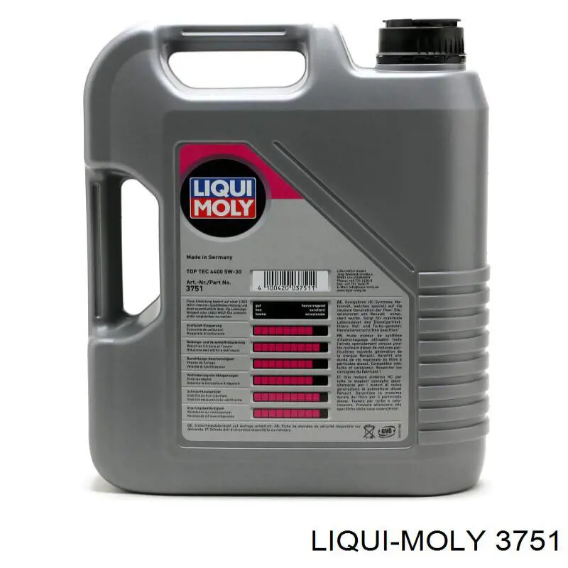 Моторное масло Liqui Moly Top Tec 4400 5W-30 Синтетическое 5л (3751)