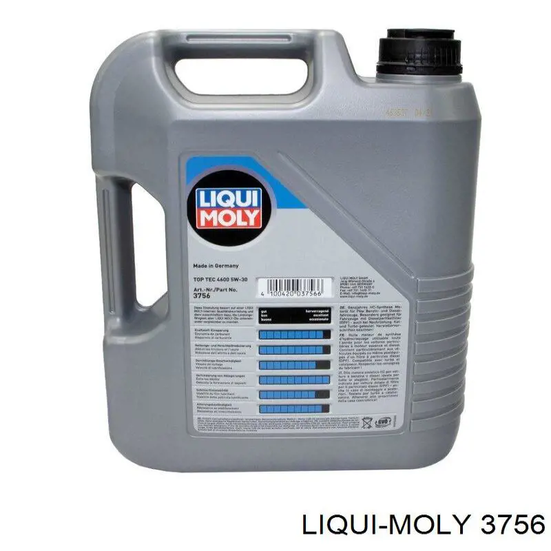 Моторное масло Liqui Moly Top Tec 4600 5W-30 Синтетическое 5л (3756)