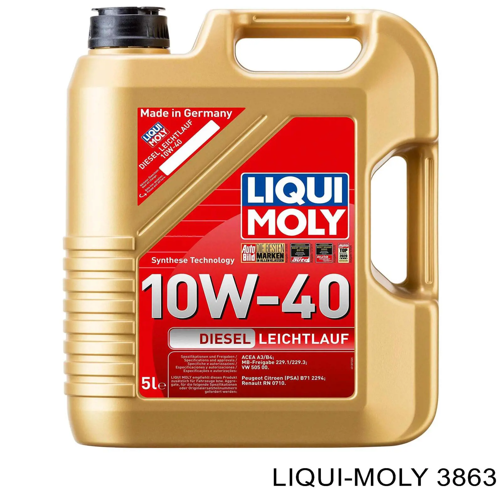 Моторное масло Liqui Moly Leichtlauf High Tech 5W-40 Синтетическое 1л (3863)