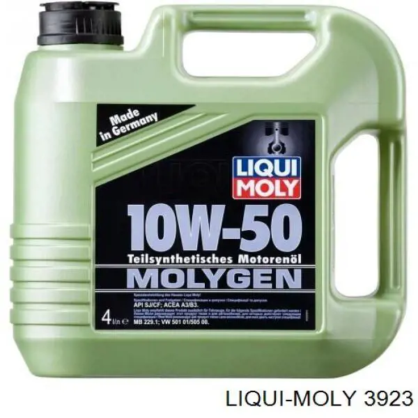 Моторное масло Liqui Moly Molygen 10W-50 Полусинтетическое 4л (3923)