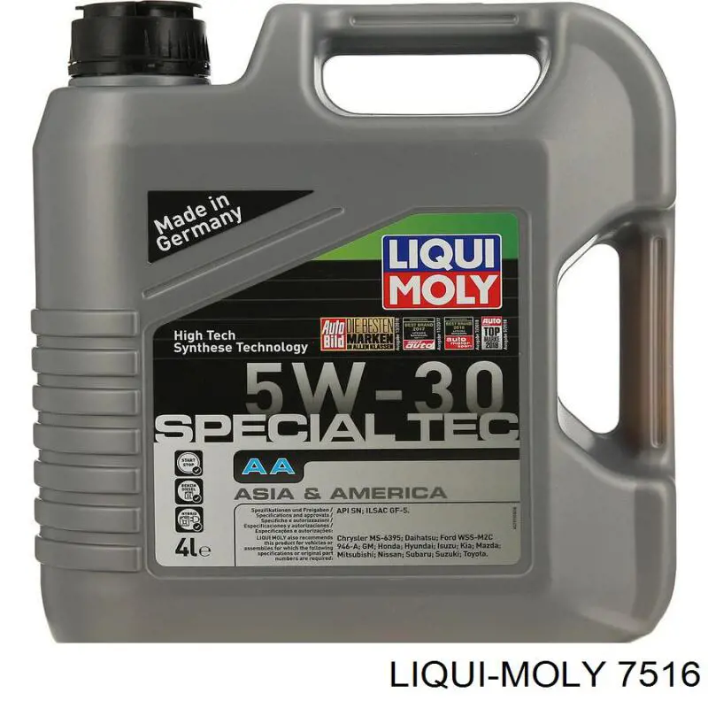 Моторное масло Liqui Moly Leichtlauf Special AA 5W-30 Синтетическое 4л (7516)
