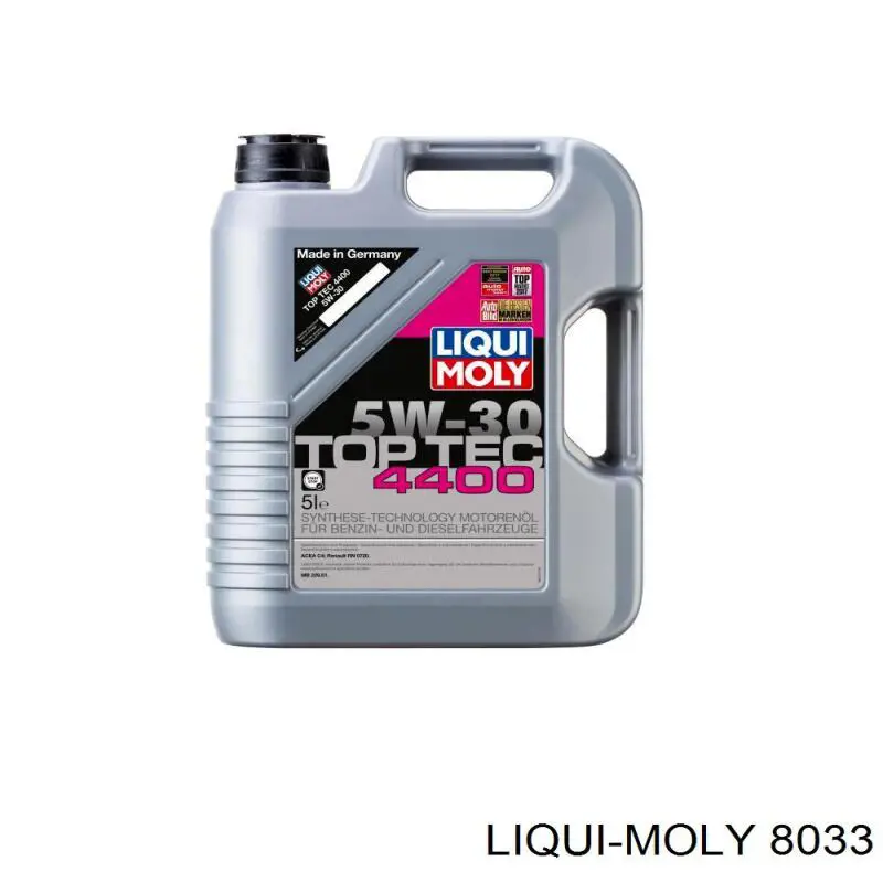 Масло моторное Liqui Moly Top Tec 4600 5W-30 5л 8033 по цене от 1513.15 грн
