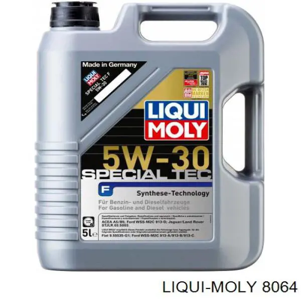 Моторное масло Liqui Moly Special Tec F 5W-30 Синтетическое 5л (8064)