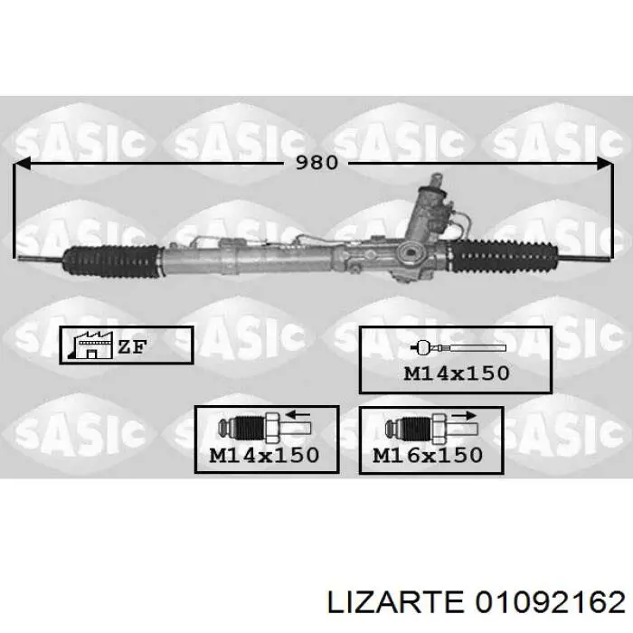 Рулевая рейка 01092162 Lizarte