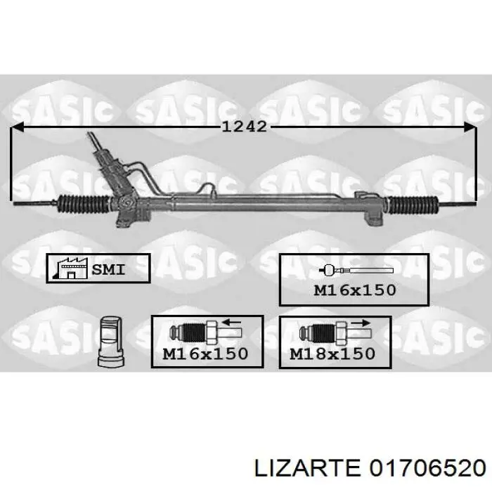 Рулевая рейка 01706520 Lizarte