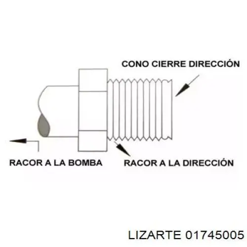 Cremallera de dirección 01745005 Lizarte