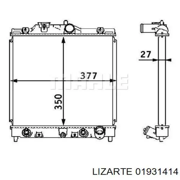 Купить 01931414 Lizarte Рулевая рейка