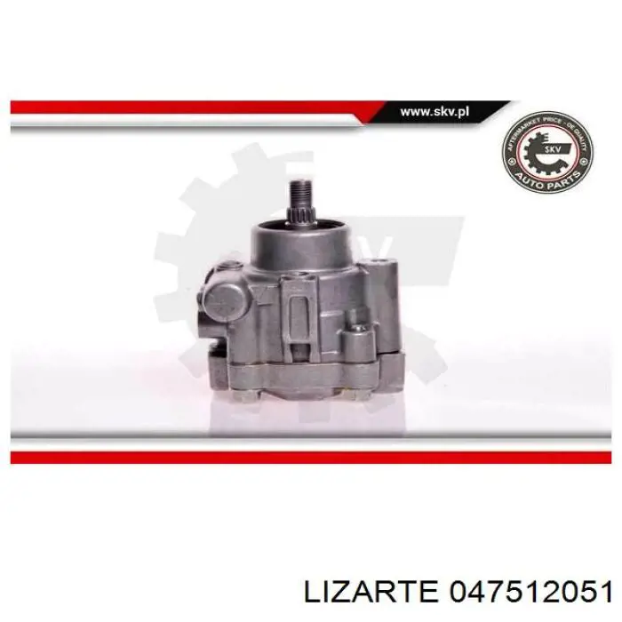 Bomba da Direção hidrâulica assistida 047512051 Lizarte