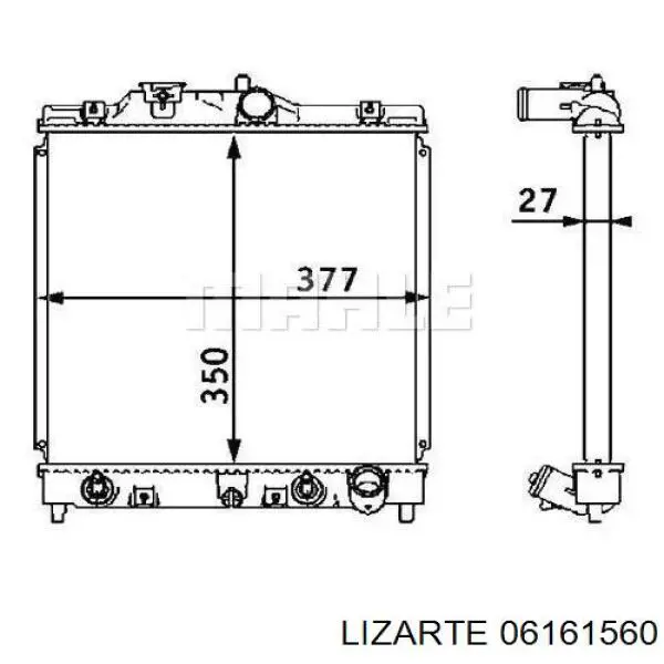 Рулевая рейка 06161560 Lizarte