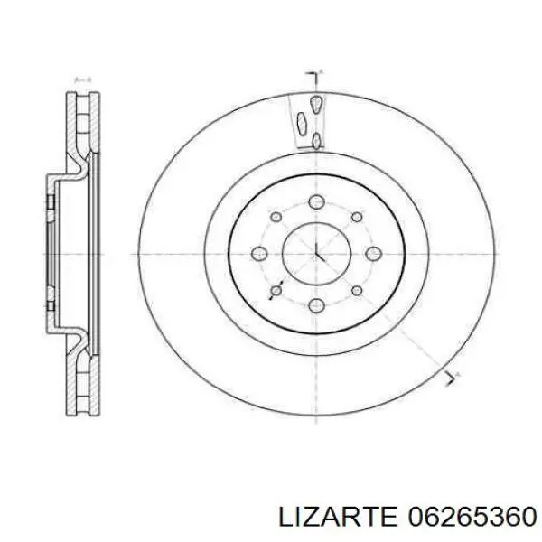 Рейка рулевая Lizarte 06265360