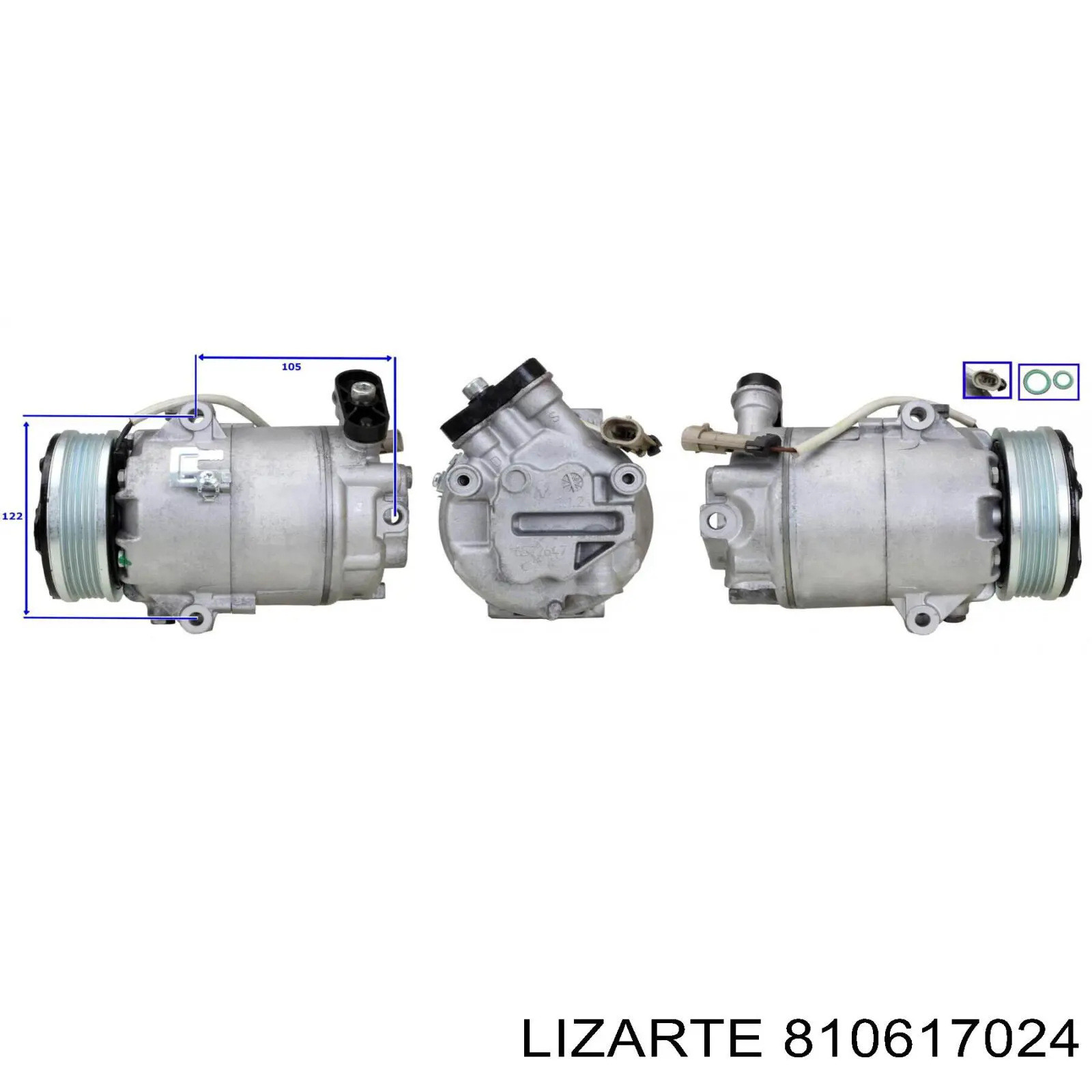 Compresor de aire acondicionado 810617024 Lizarte