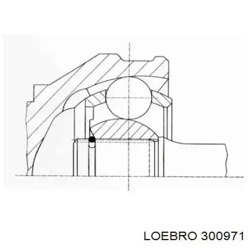 Пыльник ШРУСа наружный 300971 Loebro