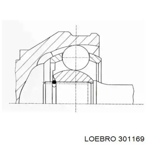 ШРУС внутренний задний Loebro 301169