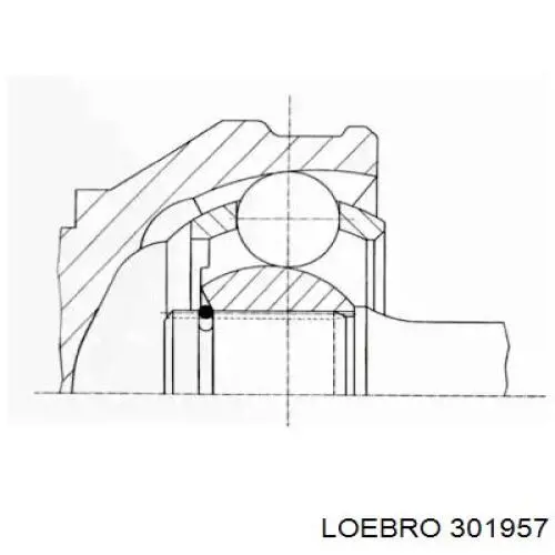 ШРУС наружный передний 301957 Loebro
