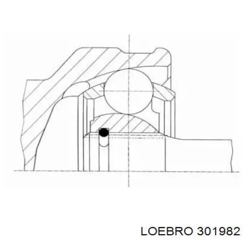 ШРУС наружный передний 301982 Loebro