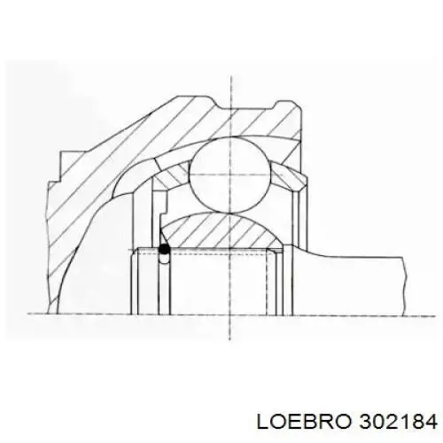 Junta homocinética exterior trasera 302184 Loebro