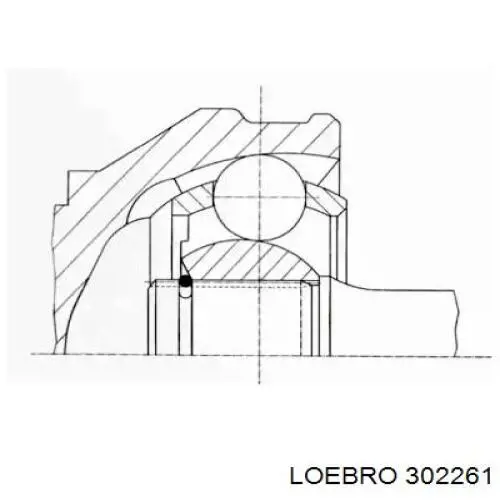 Шрус внутренний левый 302261 Loebro
