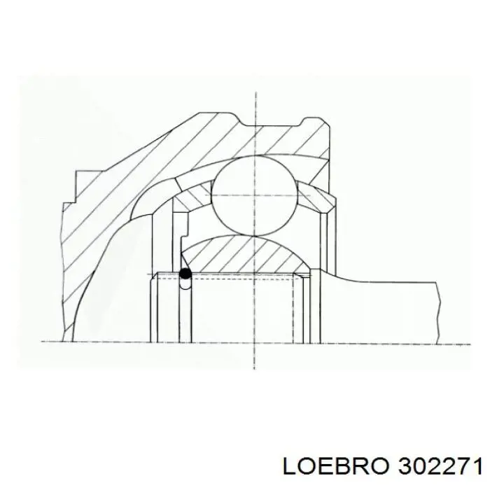 Купить 302271 Loebro ШРУС внутренний задний