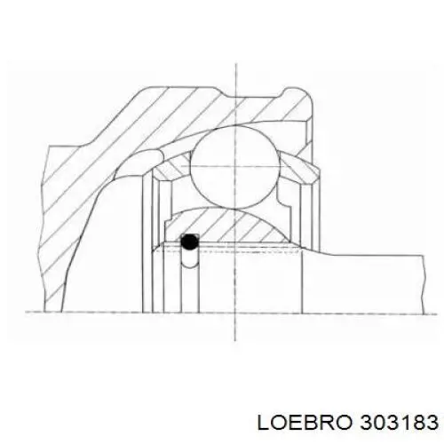 ШРУС наружный передний 303183 Loebro