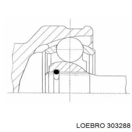 ШРУС наружный передний 303288 Loebro