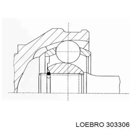 ШРУС наружный передний 303306 Loebro