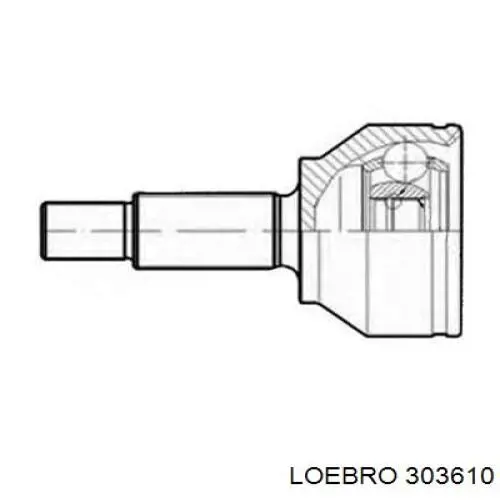 ШРУС наружный передний 303610 Loebro