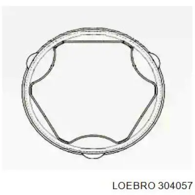 Пыльник ШРУСа внутренний 304057 Loebro