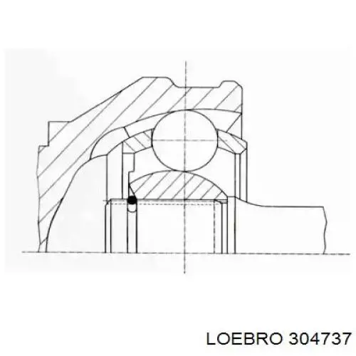 ШРУС внутренний передний 304737 Loebro