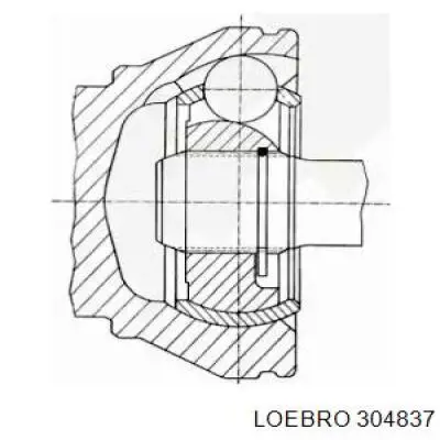 Junta homocinética interior delantera derecha 304837 Loebro