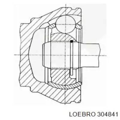 Купить 304841 Loebro Шарнир угловых скоростей передний правый