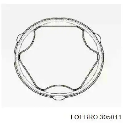 Пыльник ШРУСа внутренний 305011 Loebro