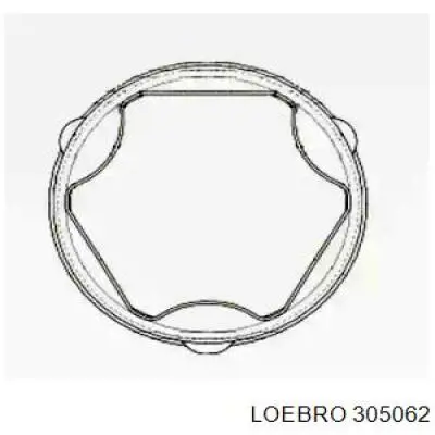 Купить 305062 Loebro Пыльник гранаты внутренний, передней полуоси