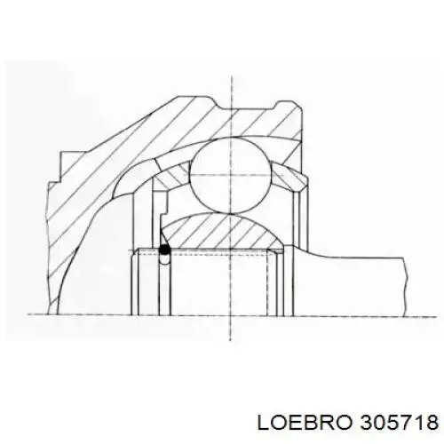 ШРУС наружный передний 305718 Loebro