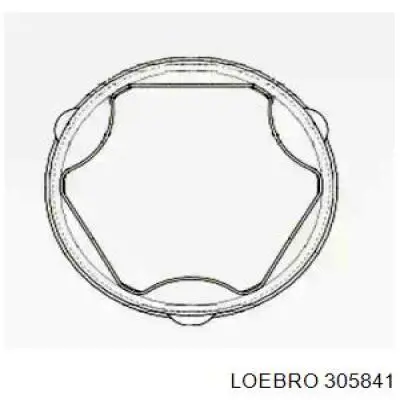 Пыльник ШРУСа внутренний 305841 Loebro