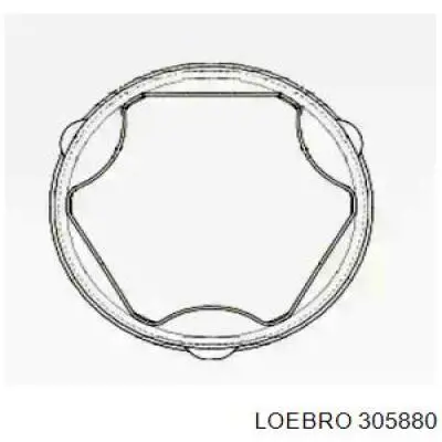 Пыльник ШРУСа внутренний 305880 Loebro