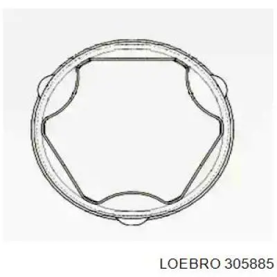 Пыльник ШРУСа задней полуоси наружный 305885 Loebro