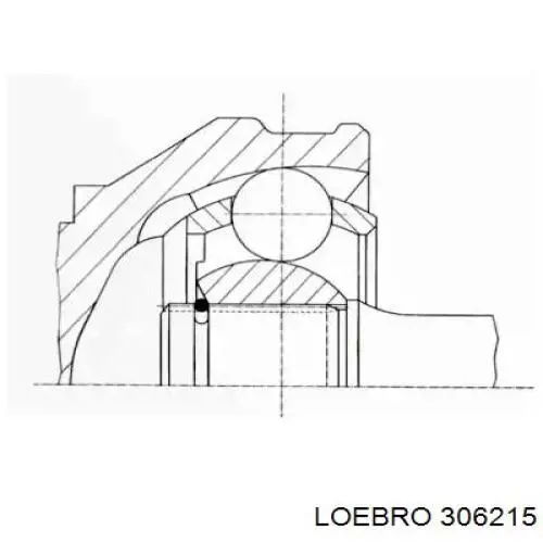 ШРУС наружный передний 306215 Loebro